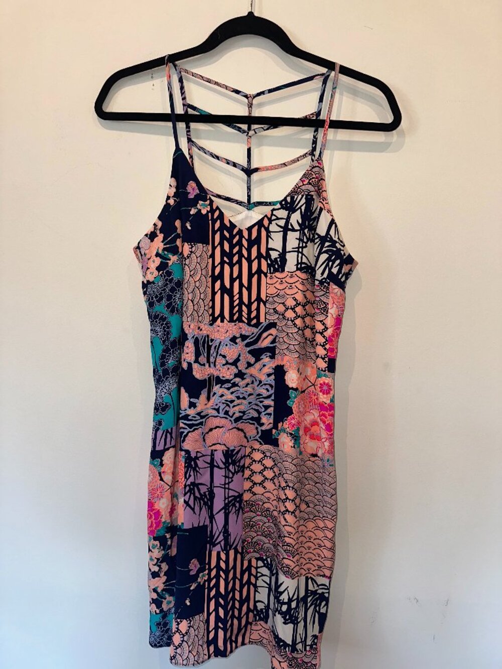 Alice & Trixie Floral Patchwork Ladder Back Mini Dress